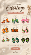 Copper earrings